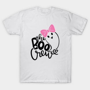 Cute Ghost, Boo Crew, Funny Halloween T-Shirt